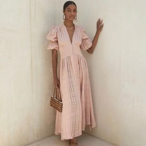 Cult Gaia Willow Dress in Dusty Pink